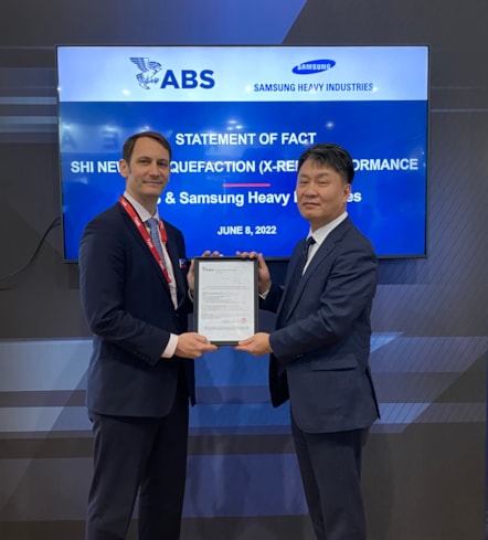 ABS AIP for Samsung Heavy Industries Ammonia-Fueled Neo-Panamax Container Vessel