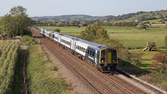 South Western Railway to welcome back full West of England timetable with thousands of discounted fares: Class 159 train on the West of England Line cropped
