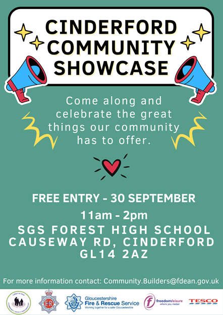 Cinderford Community Showcase Poster