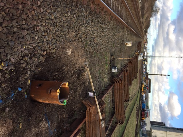 NYL signalling piling work