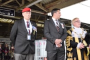 Andy Dennis, Greg Kotecha and Lord Mayor: Andy Dennis, Greg Kotecha and Lord Mayor