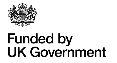 Funded by UK Government (Scotland) logo stacked