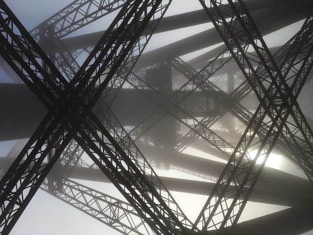 Forth Bridge in fog (3): 4 Nov 2015