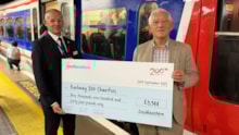 Railway 200 Networker Charter Tour - cheque presentation: Photo Caption (left to right): Edward Brown, Driver Manager (Dartford), Southeastern & Chris Green OBE.
