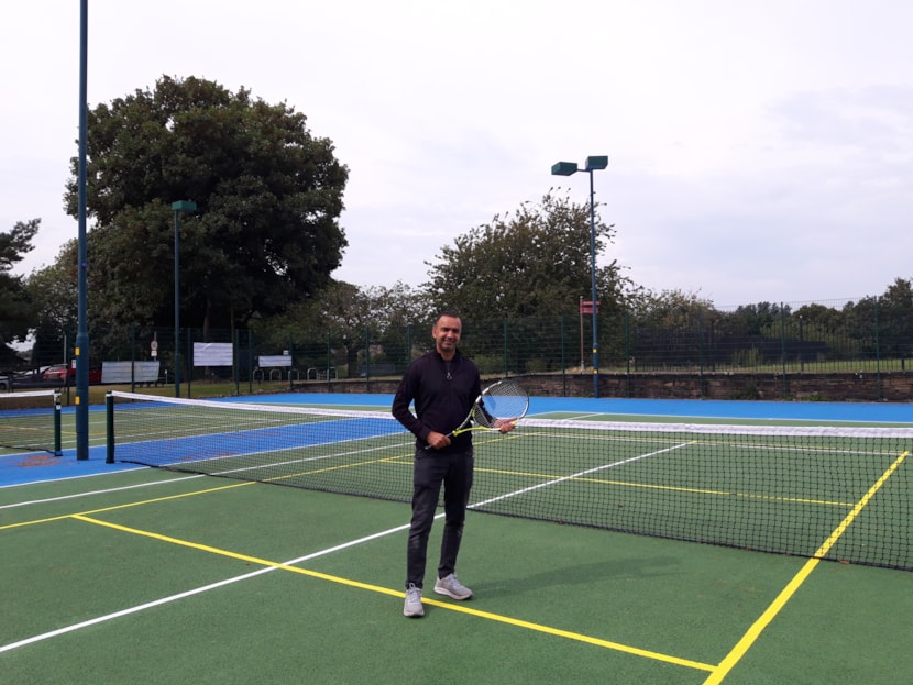 Leeds parks set to serve up tennis courts refurbishment: Councillor Rafique at Springhead Park