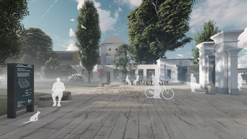 An artist's impression of the new cafe