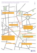 TfL Image - Summary map of the proposed changes to improve road safety at the Shoreditch High Street junction with Great Eastern Street and Commercial Road: TfL Image - Summary map of the proposed changes to improve road safety at the Shoreditch High Street junction with Great Eastern Street and Commercial Road