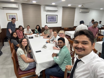 University of Cumbria students and staff with University of Delhi PhD students during their Turing Scheme supported visit to India