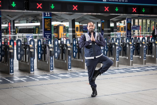Bryony Gordon, Rebecca Adlington, Jason Fox and Dr Rupy Aujla among the star line-up for Rail Wellbeing Live 2021: Station staff at Barrier in Tree Pose