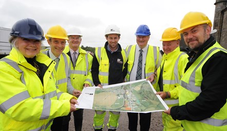 Visiting phase 2 of New Cumnock flood prevention scheme phase 2