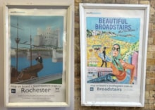 The posters on display at Maidstone West: The posters on display at Maidstone West
