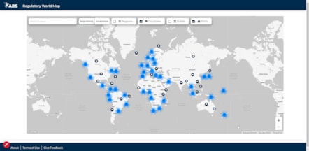 IMAGE ABS Regulatory Affairs App World Map Countries Ports Enabled