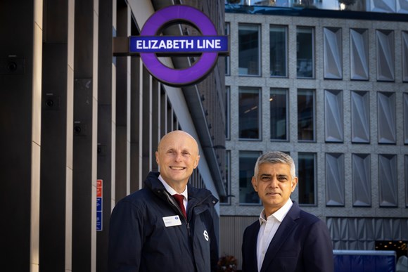 TfL Press Release - Bond Street’s new Elizabeth line station now open: TfL Image - Commissioner for TfL, Andy Byford and Mayor of London, Sadiq Khan