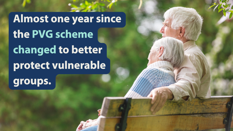 Almost one year since the PVG scheme changed to better protect vulnerable groups
