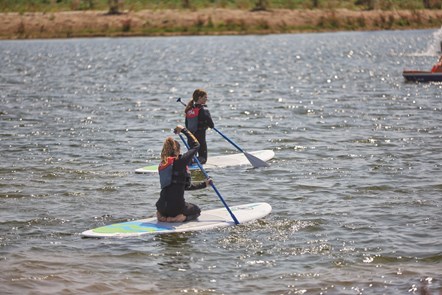 Paddleboarding at Thornwick Bay