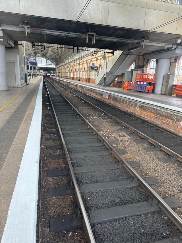 New anti-slip platform paint Manchester Piccadilly Feb 2026: New anti-slip platform paint Manchester Piccadilly Feb 2026