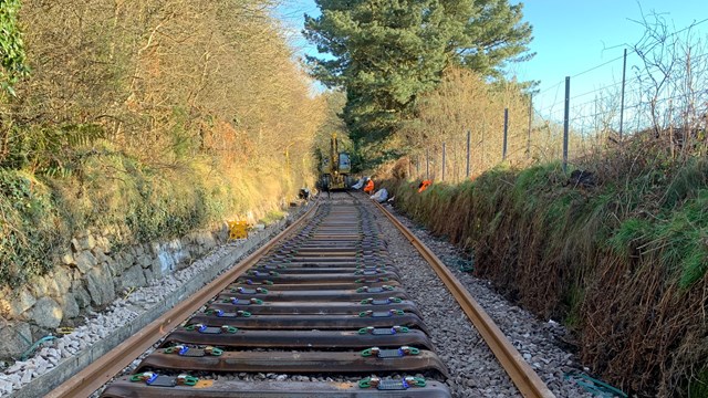 Replacing the tracks on the Newquay branch line