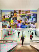 Rudy Loewe, The Congregation, 2025. Brixton Underground station. Commissioned by Art on the Underground. Photo -  Angus Mill (2): Rudy Loewe, The Congregation, 2025. Brixton Underground station. Commissioned by Art on the Underground. Photo -  Angus Mill (2)