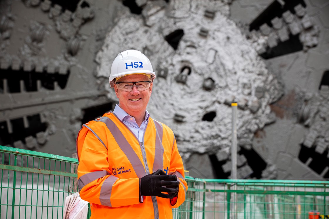 Mark Thurston at the Long Itchington Wood TBM breakthrough