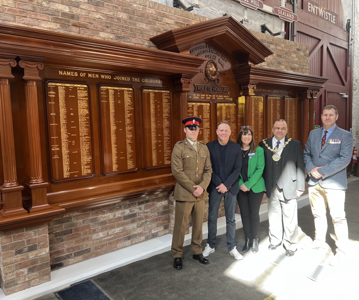 Rob Brown, Antony Cotton, Councillor Khalid Hussain JP, Tricia Williams,  Patrick Hodgson