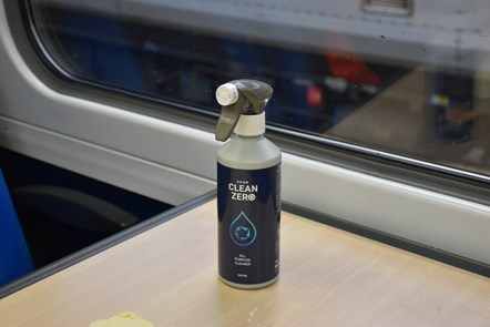 This image shows Clean Zero on a Northern Train (1)