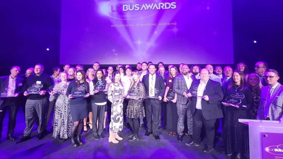 Winners at the UK Bus Awards