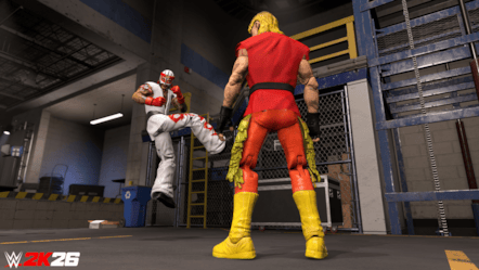 WWE 2K26 Rey Mysterio as Ryu vs Dominik Mysterio as Ken