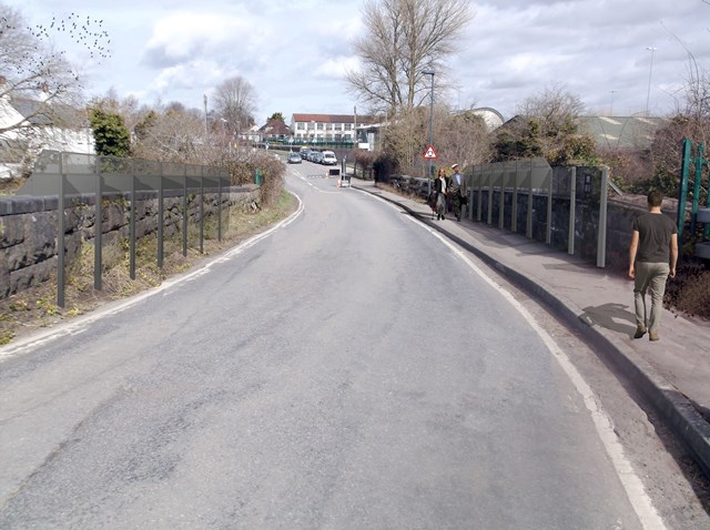 Chipping Sodbury residents invited to learn more about bridge enhancements as part of railway upgrade: Artists impression of Dodington Road bridge