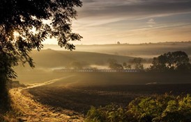 A picture perfect misty morning bags local train driver a European prize: Mark Scott of CrossCountry was awarded Arriva Photo of the Year 2009