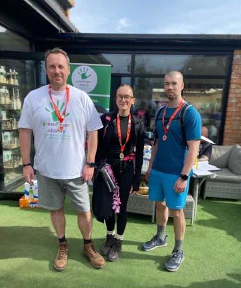 Ricky Towers, Libby Stubbs and Andy Matthews at the Tring Garden Re-Leaf Walk#