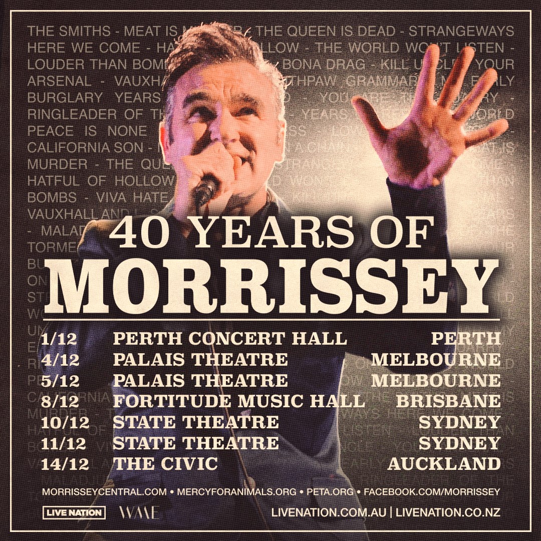 Morrissey AUNZ 40 Years Of Morrissey