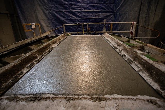 Freshly poured HS2 tunnel segment, Pacadar