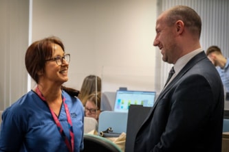 NHS 24 - Cab Sec visit Norseman House