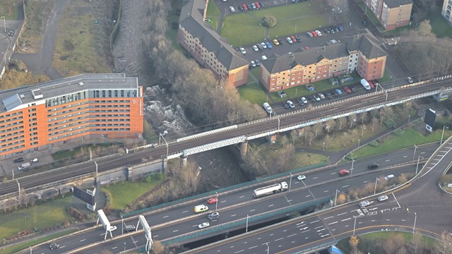 Kelvin and Yorkhill Viaducts, alongside Ferry Road bridge, Yorkhill - Glasgow: Kelvin and Yorkhill Viaducts, alongside Ferry Road bridge, Yorkhill - Glasgow