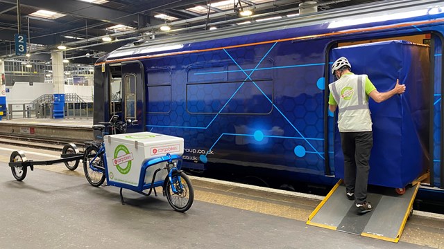 Passenger trains converted to deliver parcels to city centres: Orion logistics train on test run to Euston station