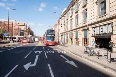 Bus in Hackney Central