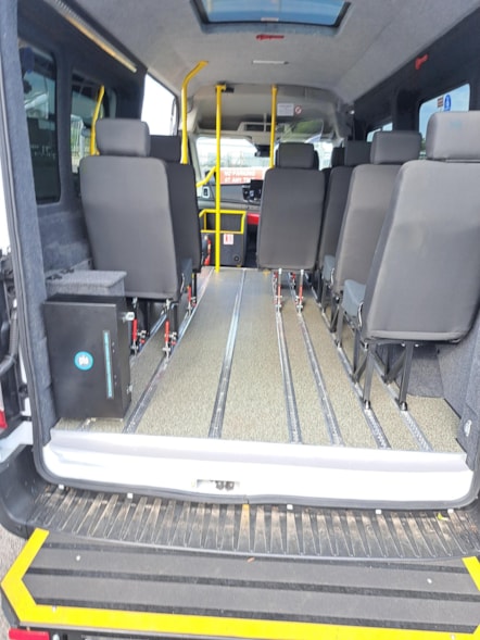 Inside one of LCC's new SEND minibuses