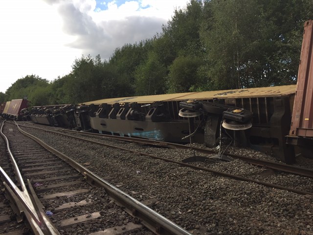 Coleshill derailed freight train 1