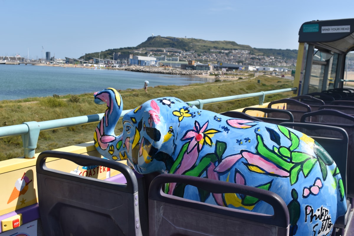 Ponty takes in the view from the top deck