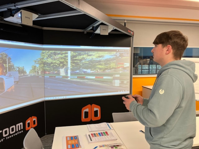 Mission Room interactive rail scenario