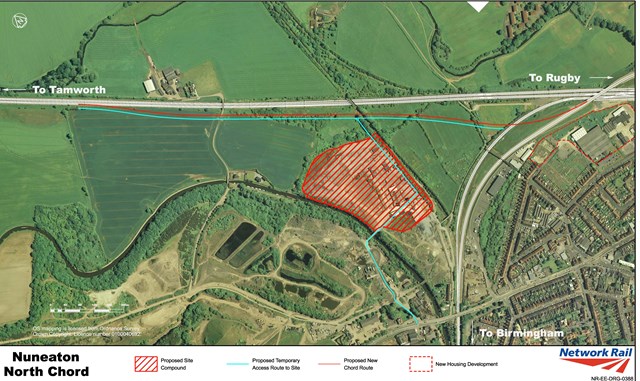 NEW NUNEATON FREIGHT LINE GETS GO-AHEAD: Nuneaton North Chord