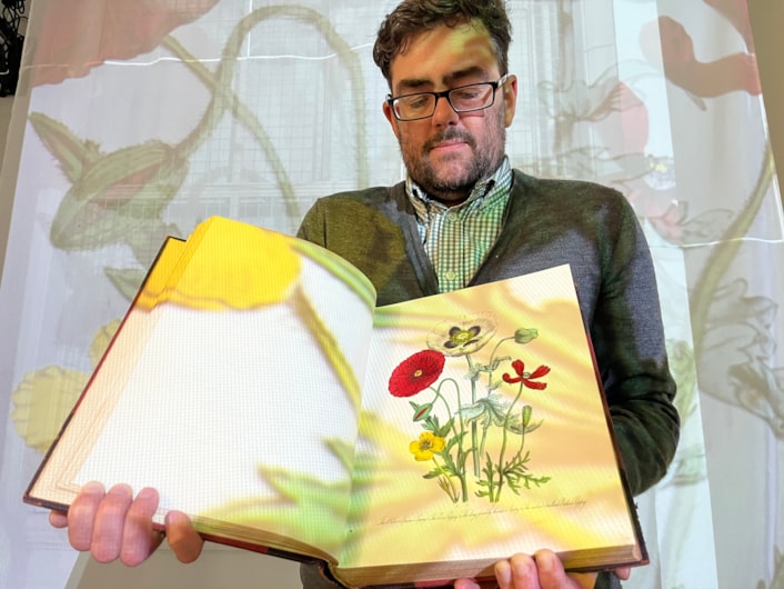 Unearthed at Leeds Central Library: On display as part of the free exhibition is a fascinating collection of beautifully illustrated manuals, compiled by some of history’s most esteemed horticulturalists.

Between their antique covers can be found centuries of accumulated wisdom about the best ways to grow fabulous fruit and vibrant veg as well as colourful flowers and fragrant herb patches.

Among the treasured tomes on display are a series of stunning illustrated guides to British flowers, such as Jane Loudon’s British Wild Flowers, written in around 1850, pictured here held by Antony Ramm.