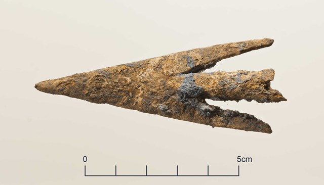Archaeological finds from Thameslink - arrowhead: Arrowhead