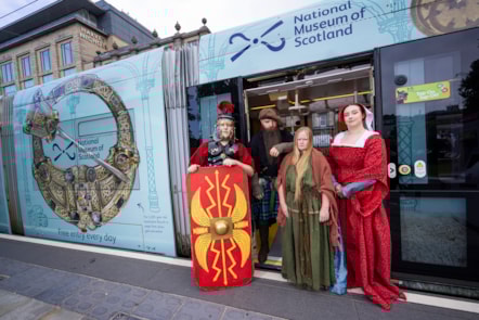 The National Museum of Scotland Tram launched this morning, 4 July. Photo (c) Duncan McGlynn (13)