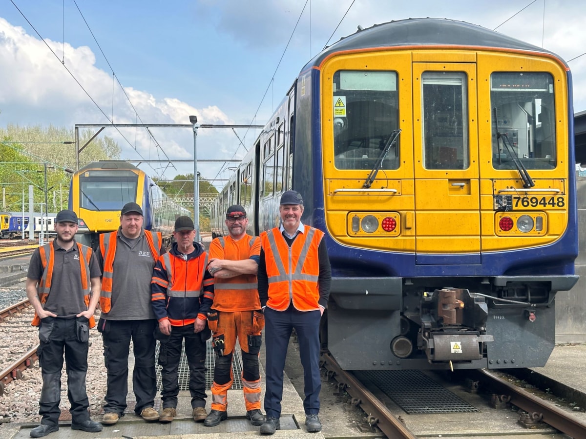 Image shows left to right Scott Simpkin, Stuart Coombes, Adrian Willis, Garry Heads and William Edwards