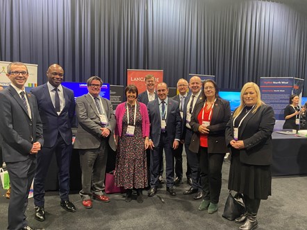 Members of the Lancashire delegation at the Convention of the North. Centre, Cllr Phillippa Williamson, leader of Lancashire County Council