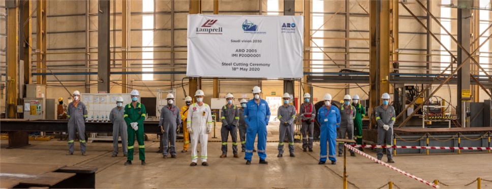 ARO Steel Cutting Ceremony