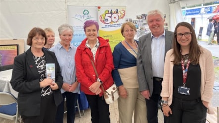 Minister for Social Care Dawn Bowden, Cllr Gareth Caple & members of Older Persons Advisory Group-2