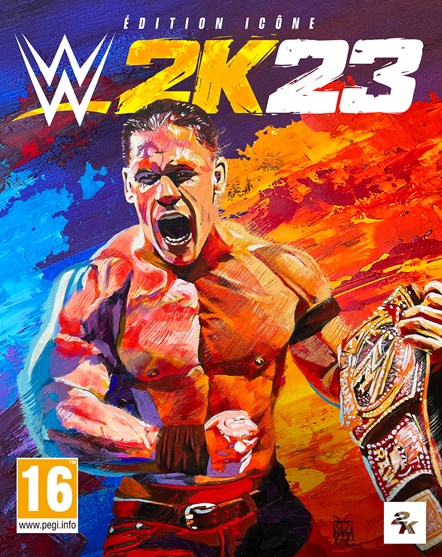 2K WWE 2K23 Packaging Édition Icône Agnostique FR (A plat)