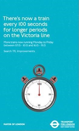 TfL Image - Victoria line services poster